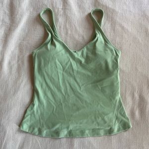 Lululemon Align waist length tank top in creamy mint